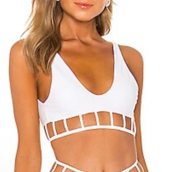 Tularosa Cristobal Swim Top in White XL - Picture 1 of 6